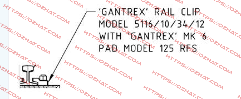 GANTREX RailLok BG10/BN fvz Gantrex