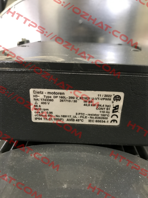 DP 160L-285/2-621621 U-VT-VPWM NR:1743360 OEM Dietz-Motoren