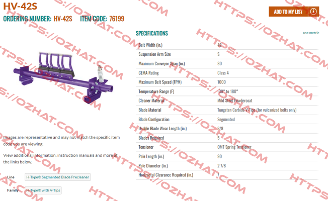 HV-42S Flexco