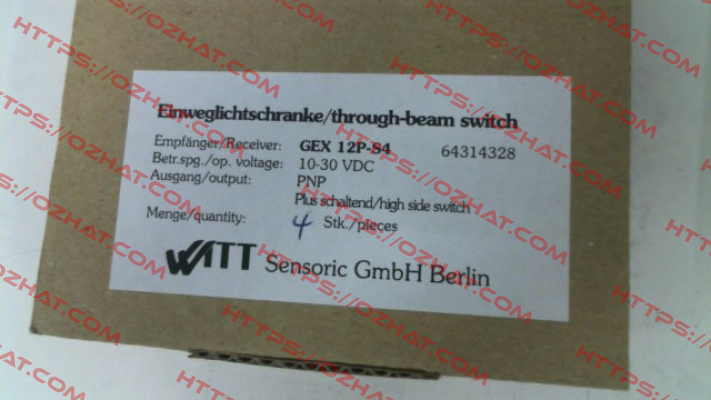 GEX 12P-S4 / 64314328 Witt Sensoric