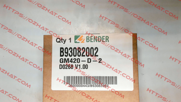 Nr. B93082002, Type: GM420-D-2 Bender